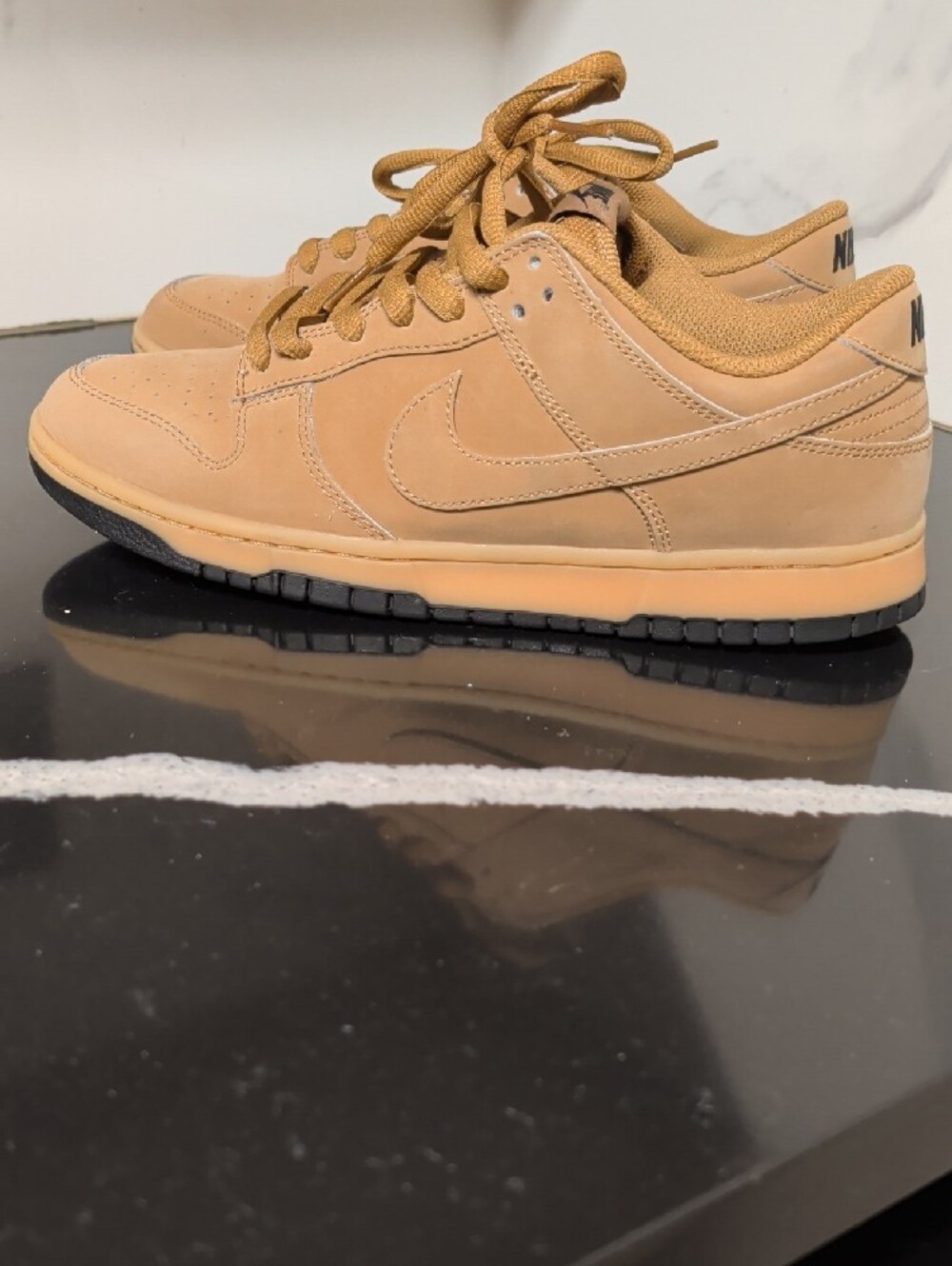 Nike Dunk Low SE 'Wheat Gum' Low-Top Sneakers Men's Size 10.5 Used Excellent - Picture 5 of 10